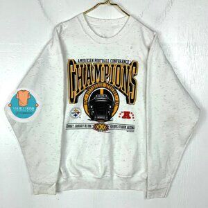 Pittsburgh Steelers Made Usa Nfl 1995 American Champs Shirt Sweatshirt grey
